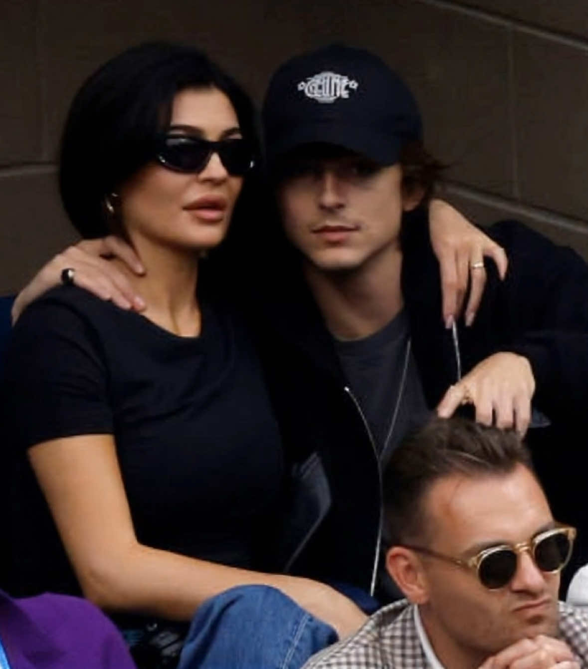 Timothée Chalamet & Kylie Jenner at the game. #timotheechalamet #kyliejenner #jenner #kylie #tim #foru #fyp #loveyou #kardashians 