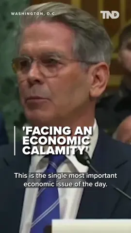 Trump Treasury Secretary nominee Scott Bessent says during his Senate confirmation hearing that if the 2017 Trump tax cuts are not extended, the U.S. would face “economic calamity.