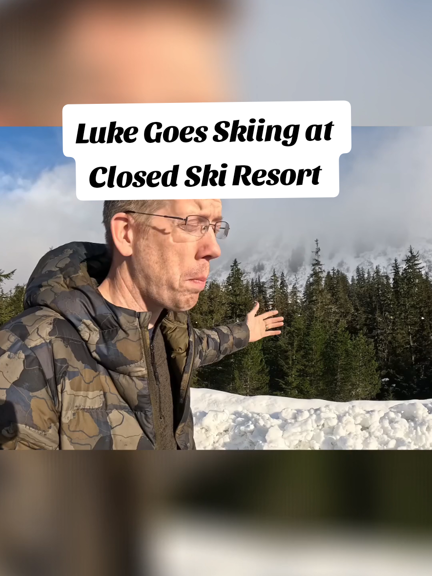 Luke goes skiing at closed resort  Credit: OutdoorBoys  #outdoorboys #winter #nature #wilderness #alaska #outside 