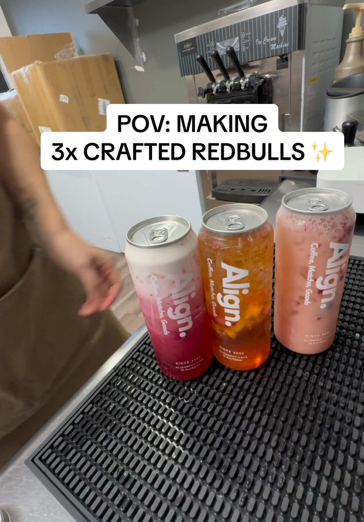 Make flavored redbulls with me!✨ @alignment.cafe  #fyp #latte #redbull #pnwredbull #pnw #flavoredredbulls #cannedcoffee #fypシ゚viral #fypシ 