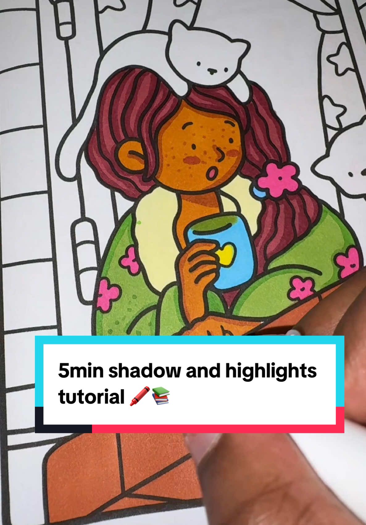 Replying to @tiffyrnylife a quick tutorial on how to make your pages pop! #colorwithme #coloringbook #coloringpages #satisfying #ohuhumarkers #alcoholmarkers #coloringbookforadults #fall #cozycoloring #shadowtutorial #howto #colorlighting #tutorial #colorin  #spookycutiecoloringbook #cocowyocoloringbook #StressRelief #softgirlera #bobbiegoodscoloringbook #fypviralシ 
