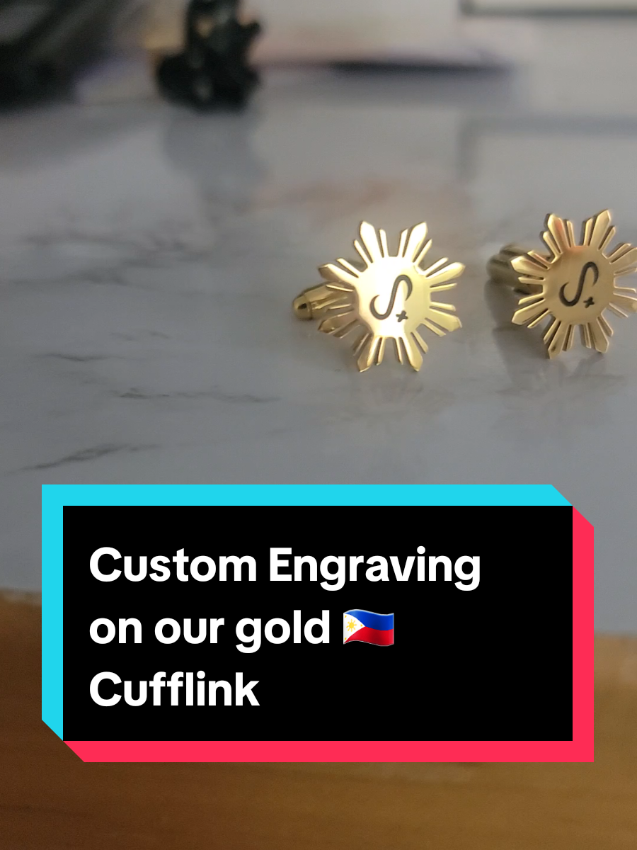 Get some custom engraved Philippines sun cufflinks for your #filipinowedding 🇵🇭 #Filipino #filipinoheritage 