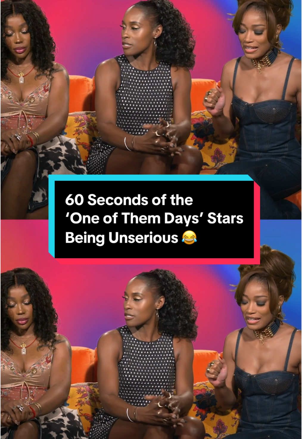 The stars of #OneofThemDays are incredibly talented and highly quotable! 😂 Will you be seated for the film? 👀🍿🥤 #KekePalmer #SZA #IssaRae