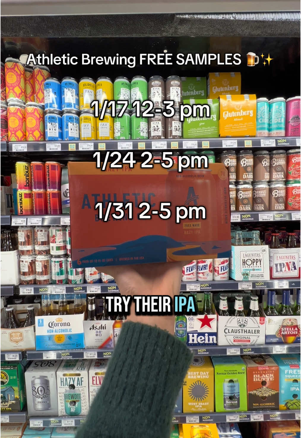 We have soooo many non alcoholic options 🥳 #davisfoodcoop #davisca #grocerystore #dryjanuary #nonalcoholicdrink 