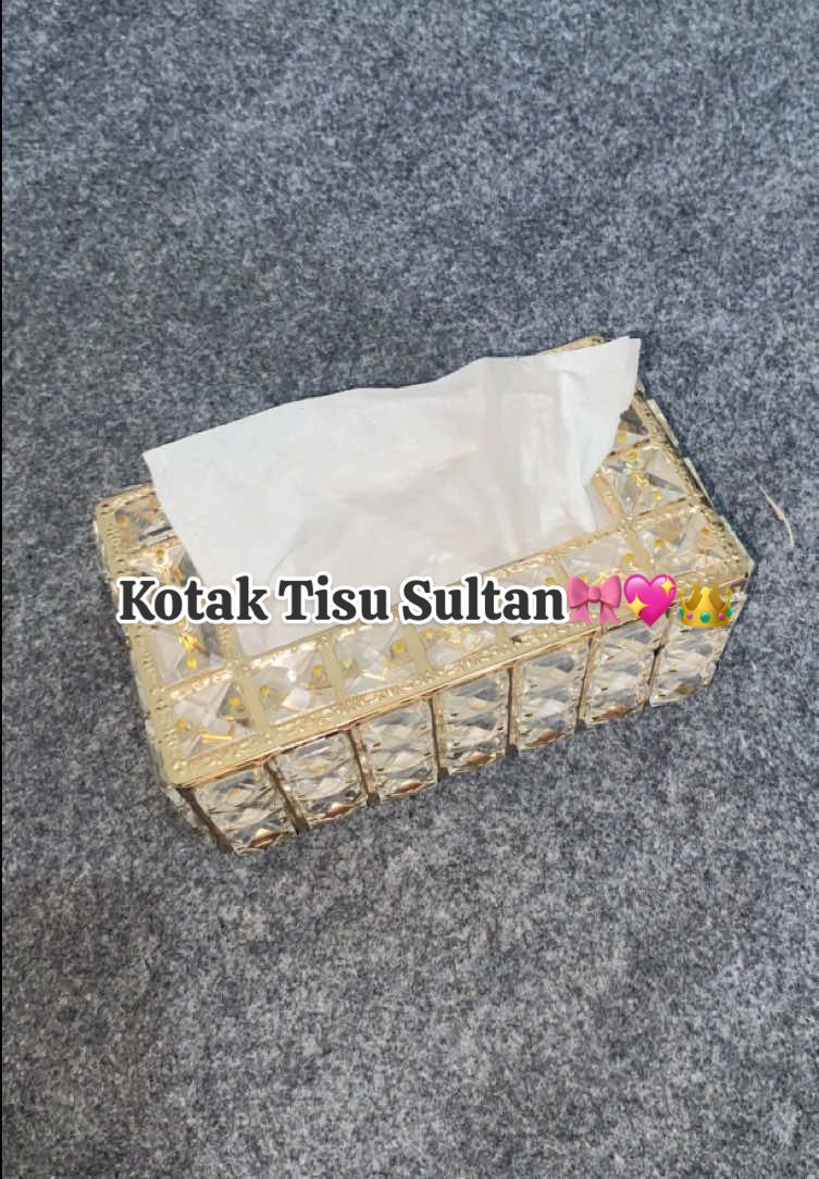 yang punya kamar aesthetic wajib punya kotak tisue satu ini, mewah bangett #kotaktisu #kotaktissueaesthetic #tempattisu #kristal #fypシ゚viral #xyzbca 