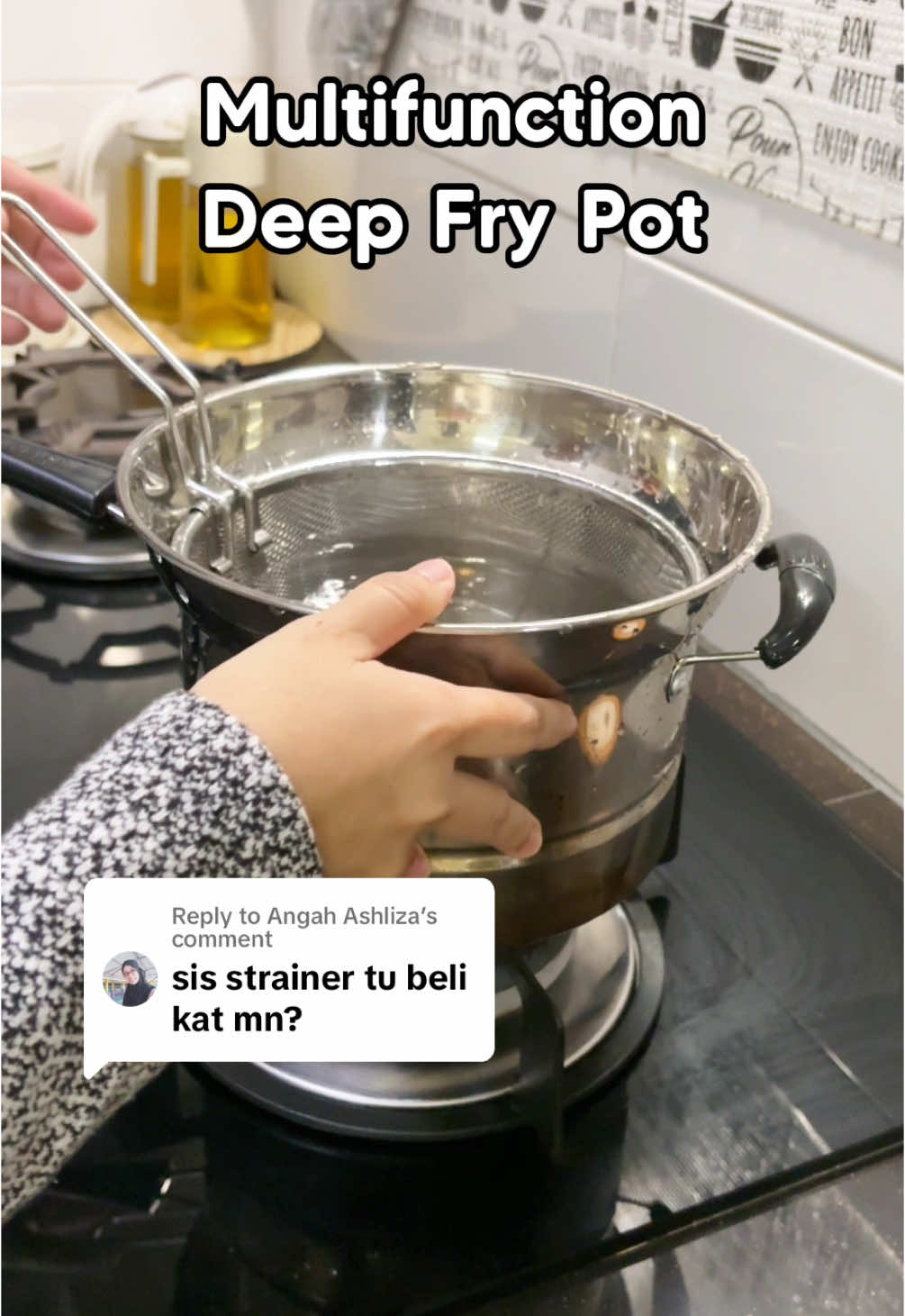 Replying to @Angah Ashliza  memang kena ada 1 dekat dapur. Kerja memasak jadi lebih mudah. #deepfrypot #periukserbaguna #multifunctionpot 