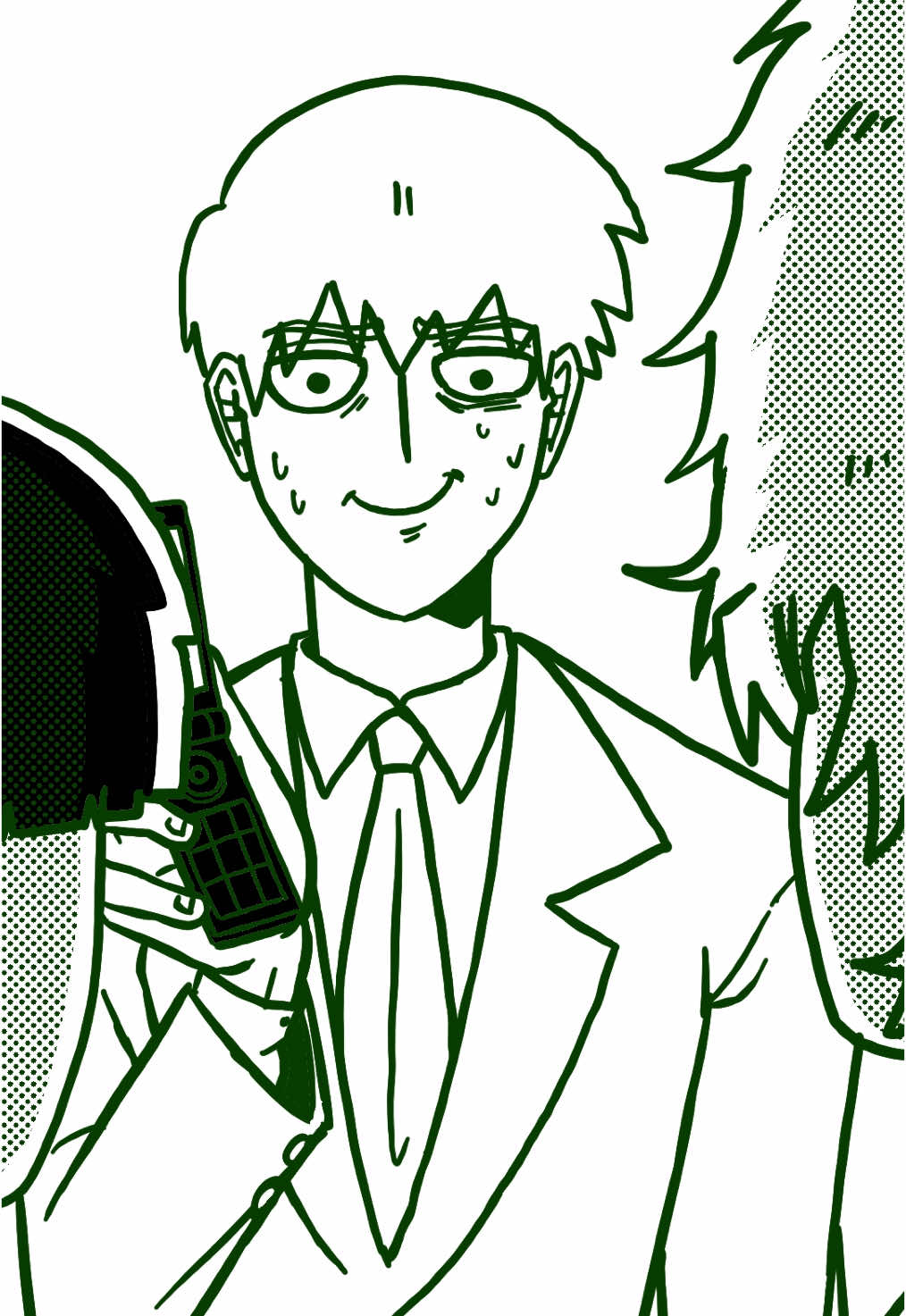 You can see when I actually figured out how to draw Teruki’s fuck ass hair tower in the video… #animation #mobpsycho #mobpsycho100 #fyp #reigen #reigenarataka #shigeokageyama #terukihanazawa #teruki