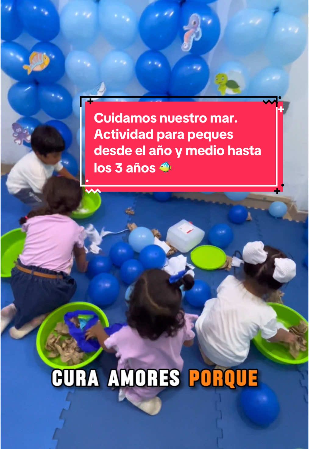 Cuidamos nuestro mar 🐠 nuestros pequeños desde año y medio hasta los 3 años, aprenden la importancia del cuidado de nuestro mar 🐟🐠