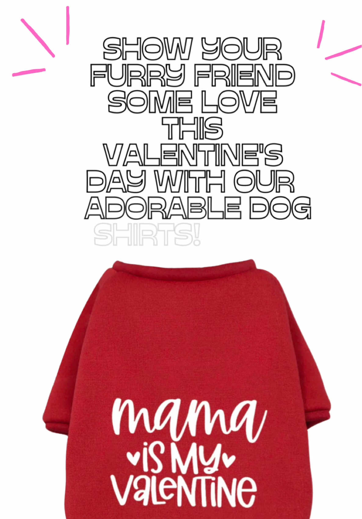 Who needs a Valentine when you’ve got the best mommy ever? 🐾❤️🐶 Dress your pup in love this Valentine’s Day with our ‘My Mommy Is My Valentine’ shirt! Perfect for the fur baby who has your whole heart. 💘🐕 #DogMomLove #ValentinesDayPup #PawsAndKisses