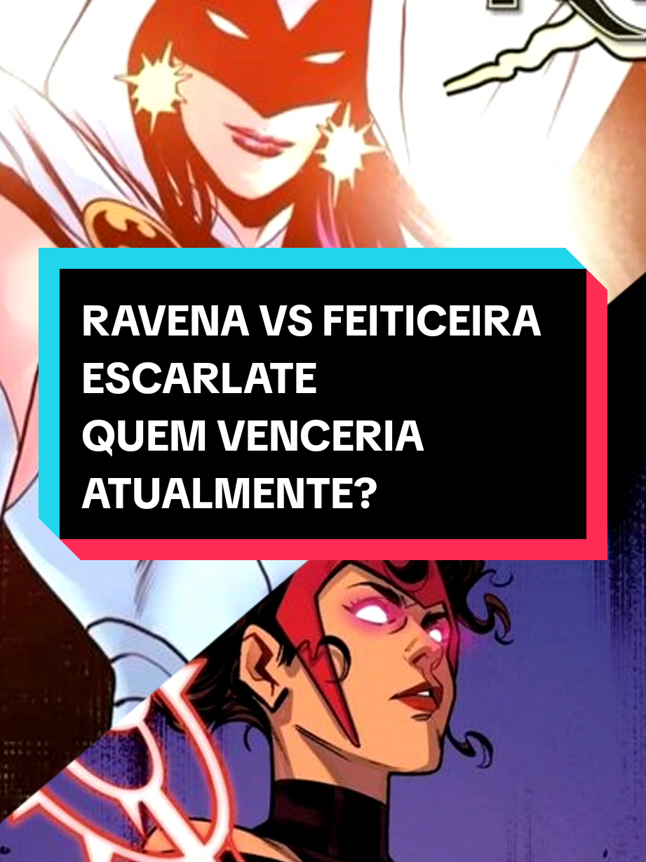 Para vocês quem venceria atualmente? #raven #ravenclaw #ravena #scarletwitch #scarletwitchedit #feiticeiraescarlate #wanda #wandamaximoff #dc #dccomics #marvelcomics #quadrinhos #hqs 