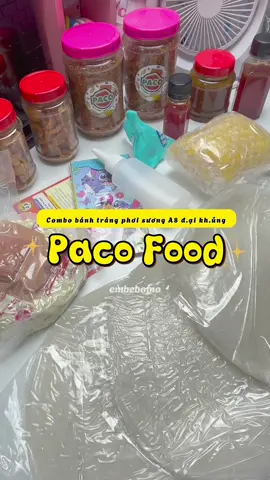 Cô gái mê ăn vặt và đặc biệt là các loại bánh tráng 🤤✨ chốt luôn combo này của nhà Paco là ăn thoải mái #review #unbox #embebomo #fyp #xuhuong #banhtrangphoisuong #pacofood #byscom 