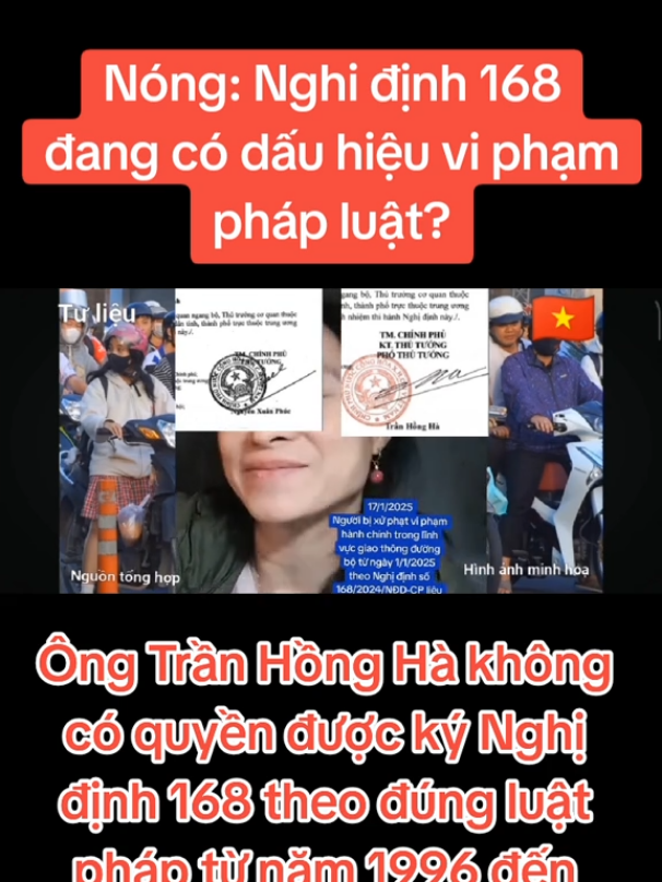 Nóng: Nghị định 168 đang có dấu hiệu vi phạm pháp luật.Đơn xin quốc hội xem xét và đình chỉ nghị định 168 đã được gửi đến văn phòng Quốc hội #Quochoi #nghidinh168  #phamminhchinh #tranhongha #tolam  #chinhtrivietnam #kinhte #xahoi #phapluat #vietnam #nganhvantai #nhandan #trattuxahoi #thinhhanh #xuhuong #viralvideo #🇻🇳 #❤️ @Hoàng Hữu Khang(Người đưa tin) @BuiTuyet @Đỗ Kim Thoaa 