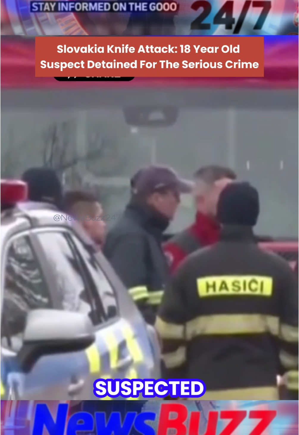 An 18-year-old suspect has been detained following a deadly knife attack at a school in Slovakia, which resulted in two fatalities. Authorities are investigating the serious crime, which has shocked the local community. #slovakia #worldnews #foryouslovakia #fyf #tiktoknews #dailybuzz #newsbuzz #slovakianews #slovakia_tiktokers #follow 