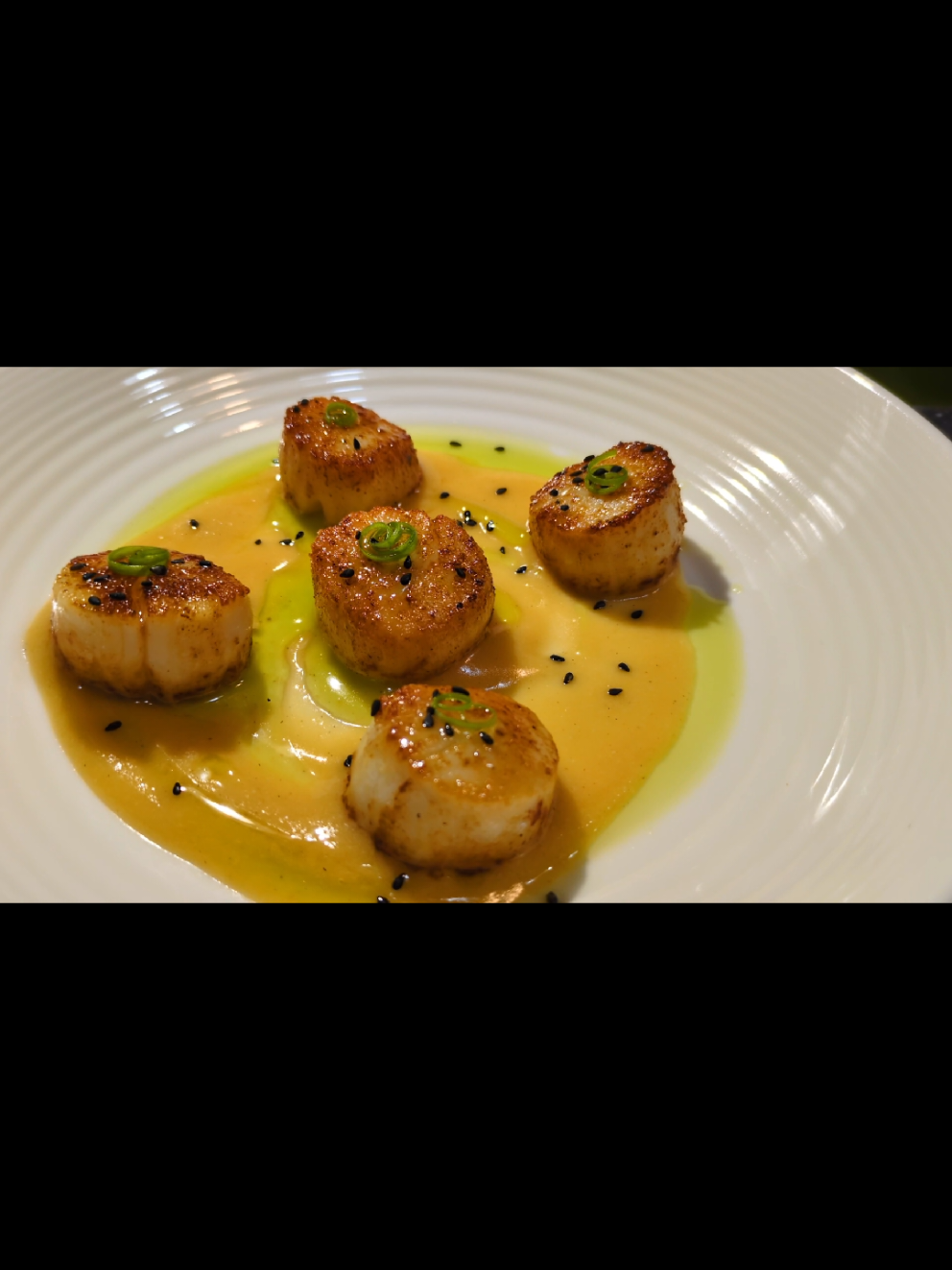 Pan Seared Scallops with Miso Butter ❤️  @Gordon Ramsay  #chef #scallops #miso #foodporn 
