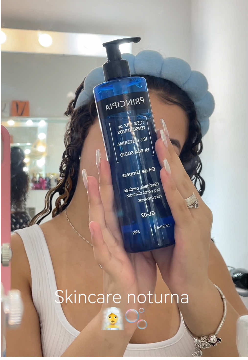 Meu skincare noturno ☁️🫧💓🎀🛁 geralmente alterno os produtos dependendo do dia e conforme meu rosto está!!  #skincare #skincarenoturno #rotina #cuidadoscomapele #principia 