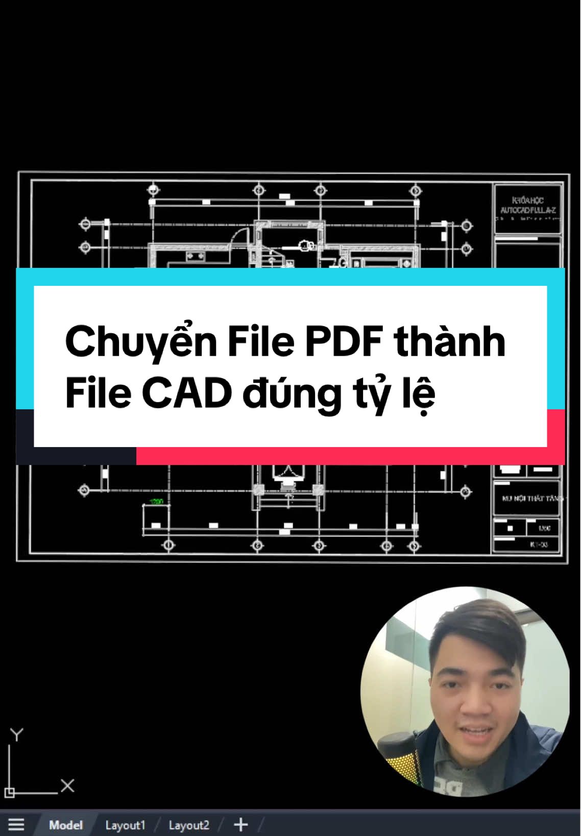 Chuyển File PDF thành File AutoCAD đúng tỷ lệ #autocad #autocad2d #autocadtip #architecture #interiordesign #autocadtutorial #trending #xuhuong #LearnOnTikTok #learn #viral 
