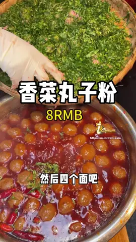 街头香菜丸子盖粉‼️糯叽叽的！ #香菜 #丸子 #iCrown #iCrownasia #iCrownfight