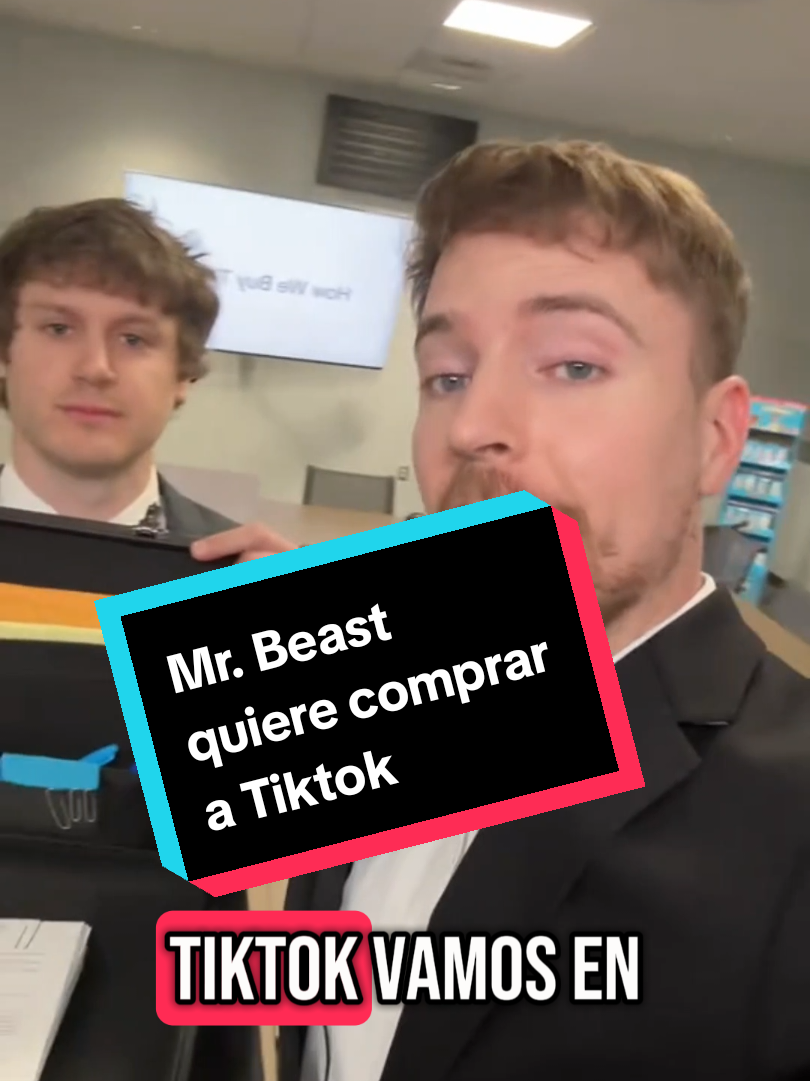 Noticia de último minuto. Mr. Beast quiere comprar a Tiktok antes que lo quiten en los Estados Unidos el 19 de enero, 2025. Traducido del Inglés.  credito: Mr. Beast #tiktokban #news #urgent #fyp #noticia #urgente  #MrBeast #Translation 