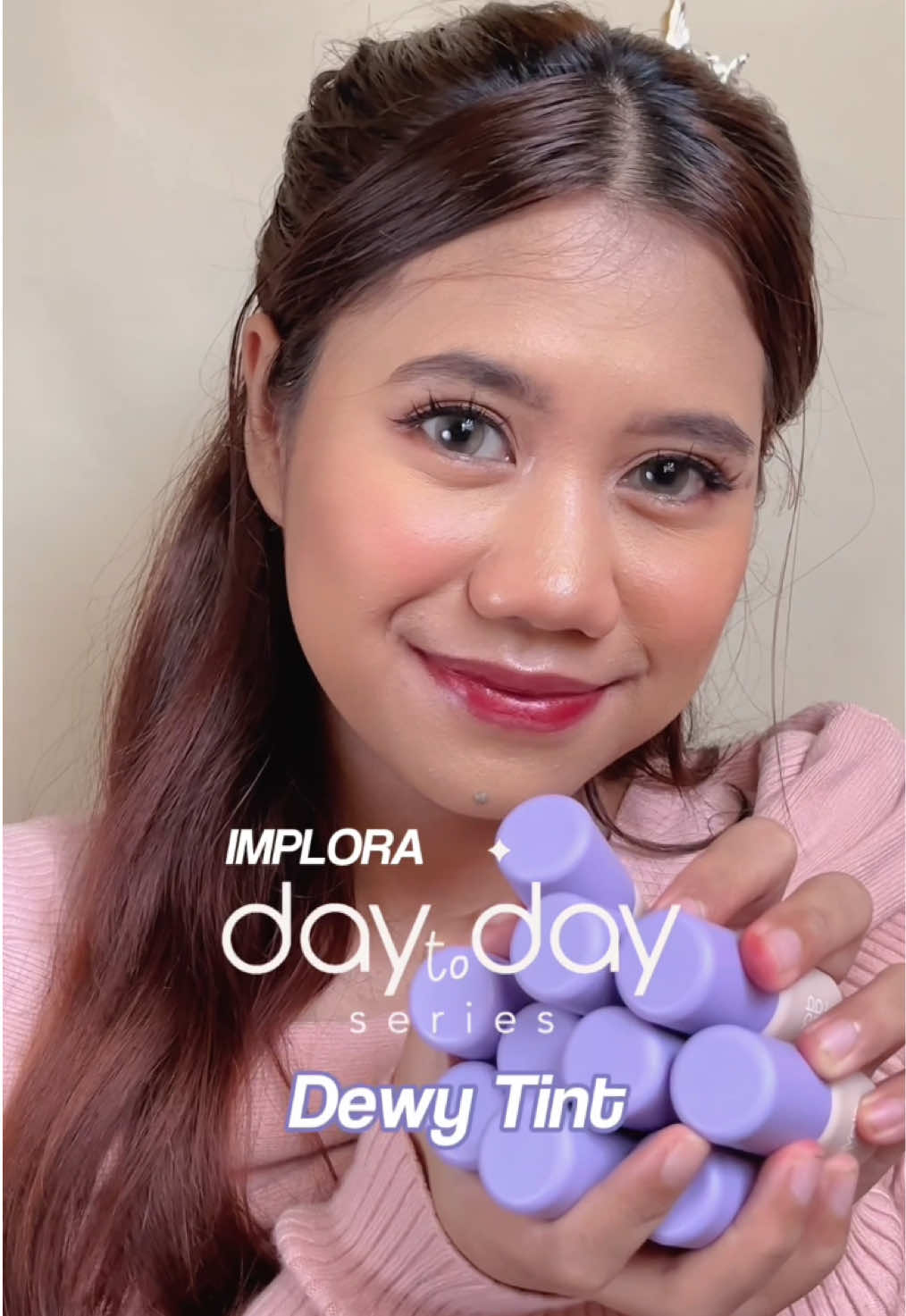 [New Launch] @Implora Cosmetics Day to Day Series Dewy Tint💄 Seneng banget akhirnya mereka ngeluarin dewy tint dengan 10 shades yang super pigmented. Suka sama stainnya jadi sering dipake buat daily activity karna long lasting💋 @Day To Day Store #ApprovedByMe #CantikTiapDetik 
