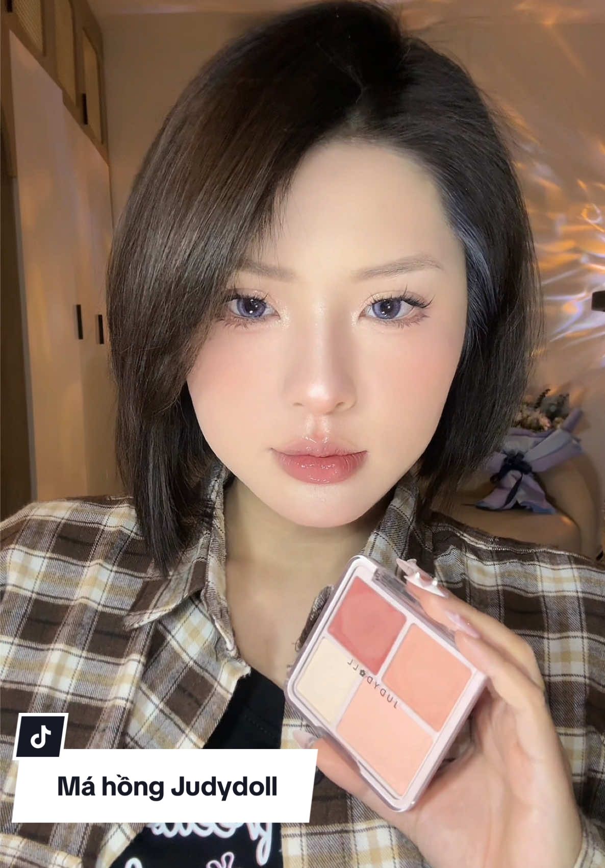 Màu iu quãiiii mà tiện layer màu lun #judydoll #blushandhighlight 