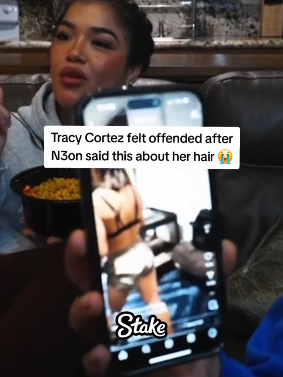 Tracy Cortez felt offended after N3on said this about her hair 😭 #n3on #tracycortez #fyp 