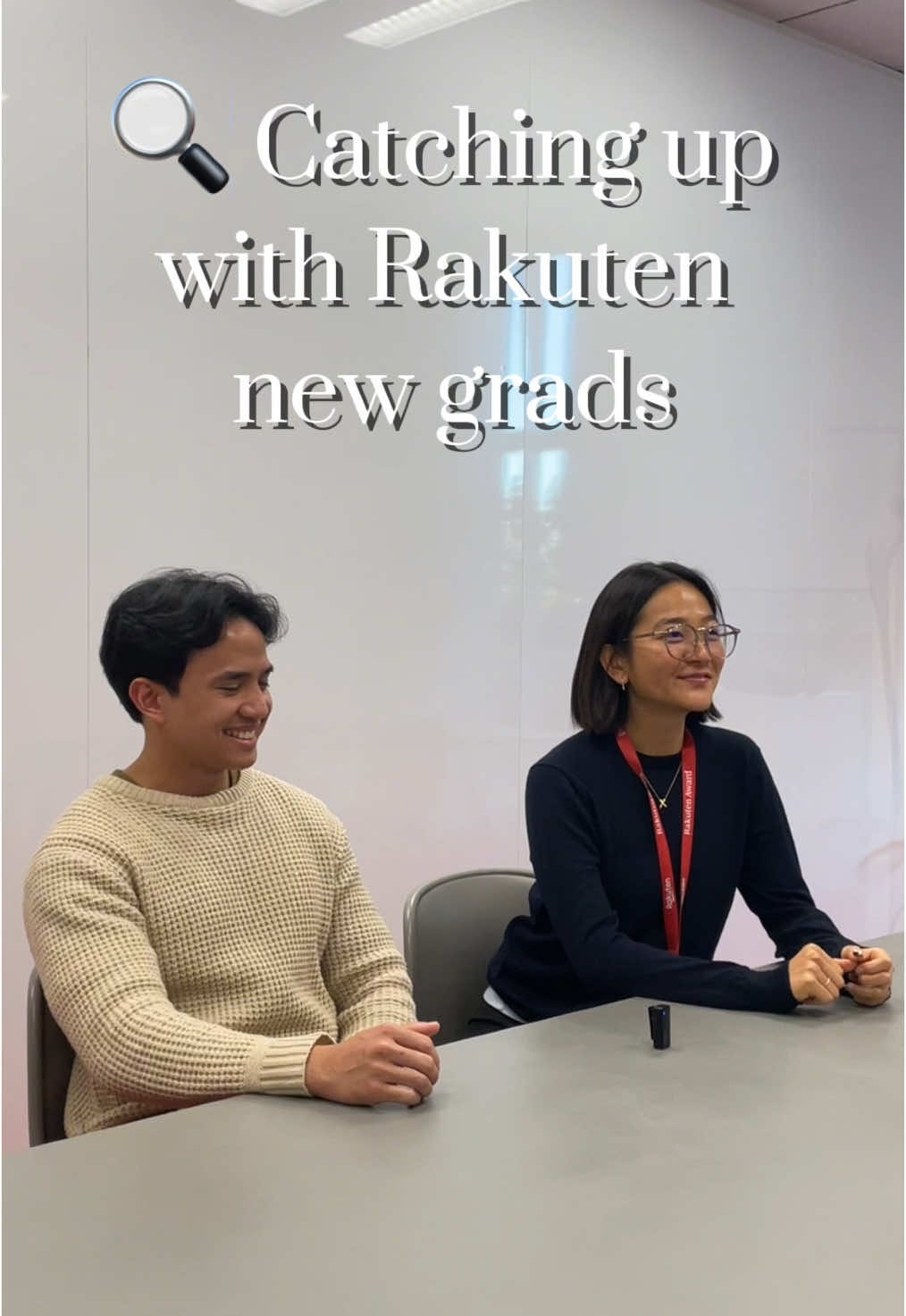 New grads Rifqi and Manami talk to us about why they chose to work at Rakuten! 👀🎥 #rakuten #rakutengroup #newgrads #interview #innovation #empowerment #tech #fyp 