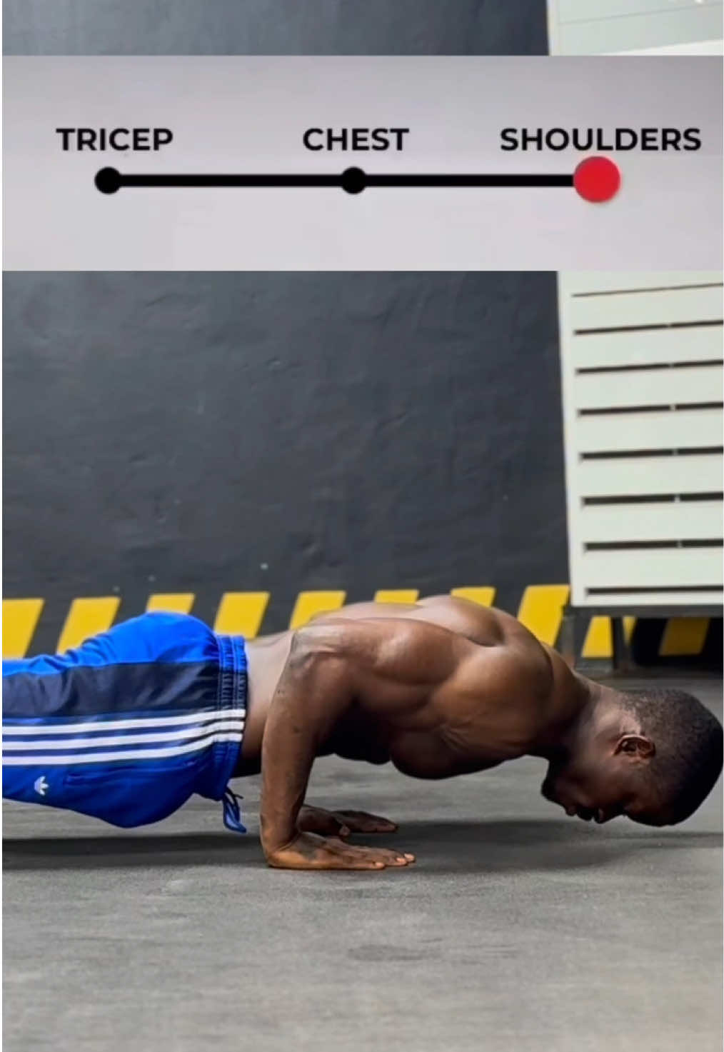 Pushups for shoulder, chest & triceps you can do at home | save this & try later. 