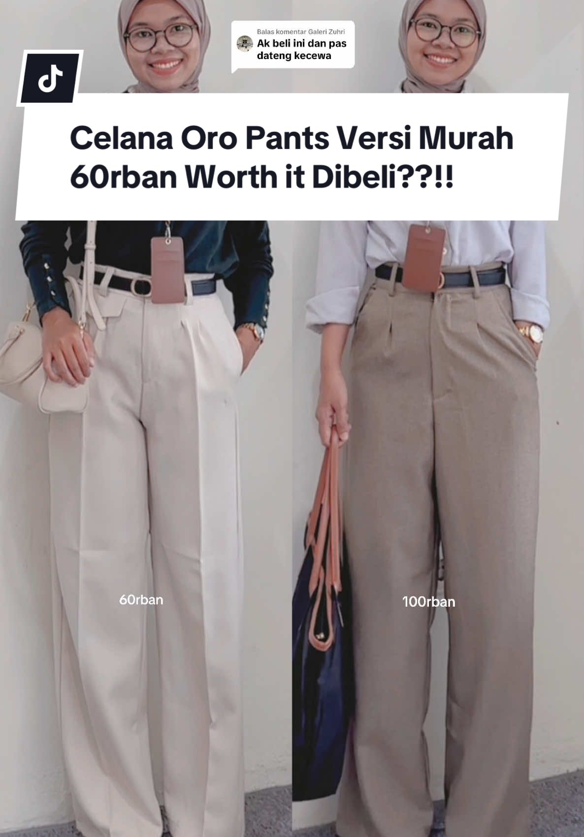 Membalas @Galeri Zuhri menurutku bagus dan worth it yaap #oropants #loosepants #celanaloosepants #celana #celanawanitamurah #celanamurah #celanaviral #celanawanita #fyp 