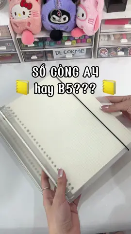 Nên lựa chọn sổ còng A4 hay B5 để viết bài trên lớp #socong #socongsat #socongb5 #soconga4 #giayso 