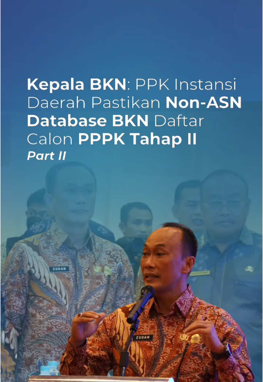 Tidak hanya pelamar, Kepala BKN juga meminta kepada seluruh PPK instansi pemerintah agar memastikan non-ASN database BKN di lingkup instansinya memanfaatkan #SeleksiPPPK2024 Tahap II, terutama dengan adanya kriteria tambahan pelamar yang sudah diatur lewat Kepmenpan 15/2025. #SobatBKN bisa baca kembali kriterianya 🙌 @Zudan Arif Fakrulloh 