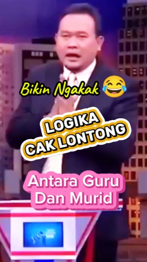 Cak Lontong Selalu Bikin Ngakak 😂 #caklontong #najwashihab #guru #murid #anaksekolah #lucu 