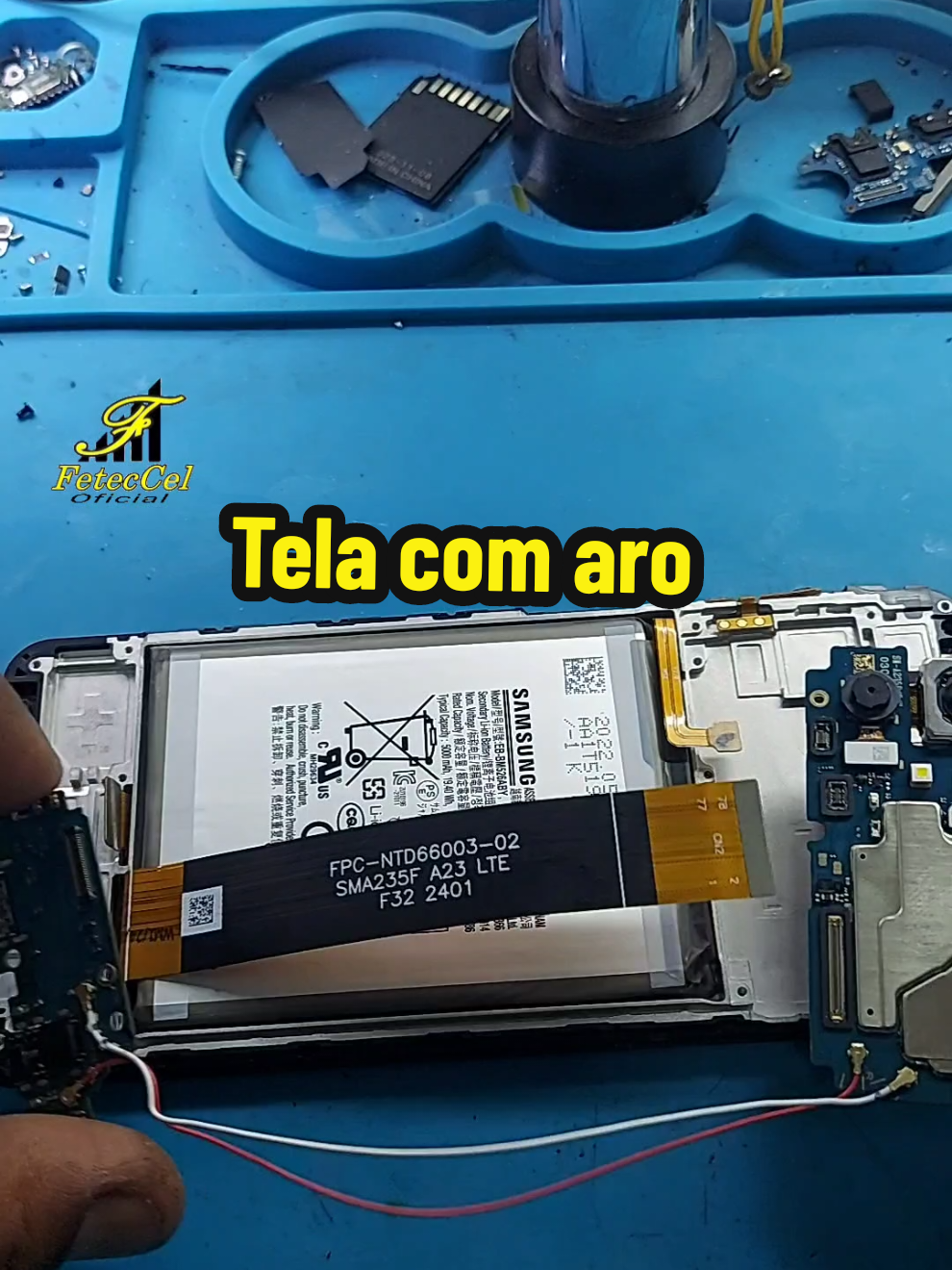 Tela com aro #dicasdecelular #consertodecelular #assistenciatecnica 