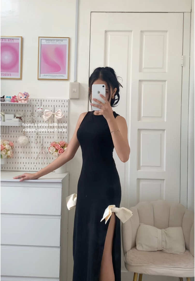 long dress with a sexy twist?✨excuse my dirty mirror lol#dress #dresses #fyp #dressforwomen #foryou #fashiontiktok #TikTokFashion 