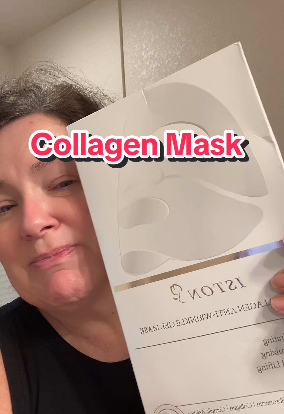 Collagen Mask that give your skin a beautiful glow! You can wear it for several hours or to bed. Absolutely love my skin the next day. #facemask #collegen #skincare #antiaging #antiagingskincare #over50 #over60 