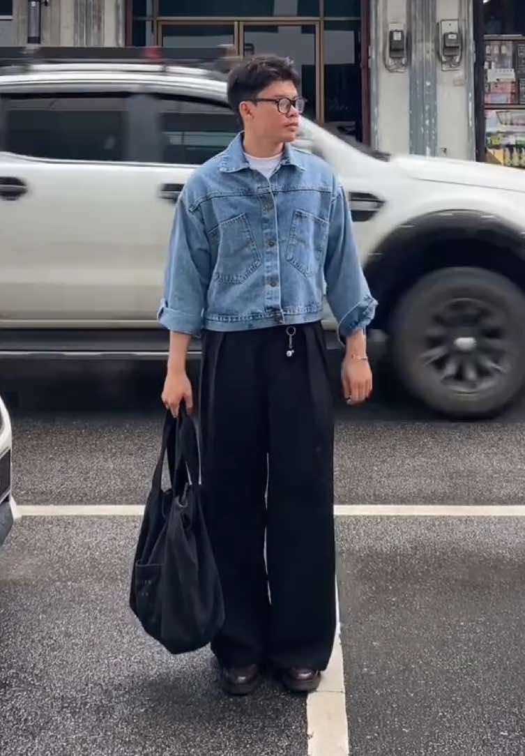 เป็นกางเกงที่ควรมีใว้ติดตู้จริงๆ ดูดีและเท่ไปในตัวคุ้มสุด 🎱 #baggy #กางเกงขายาว #กางเกงสแล็ค #OOTD #outfit #baggy 