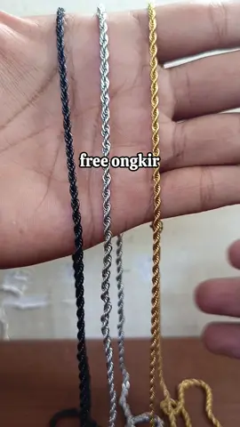 kalung titanium model tambang ulir..  #kalung #kalungpria #kalungtitanium 