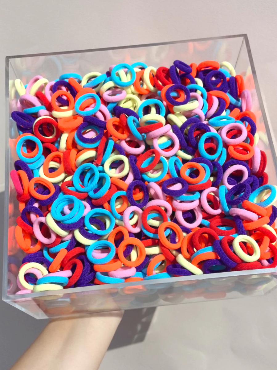 50PCS/Set Faixas De Cabelo Elásticas Coreanas Para Meninas Faixa De Borracha Bebês Crianças Acessórios Comente EU QUERO que mando o Link #faixadecabelo #rabicó #elasticodecabelo #shopee #afiliado