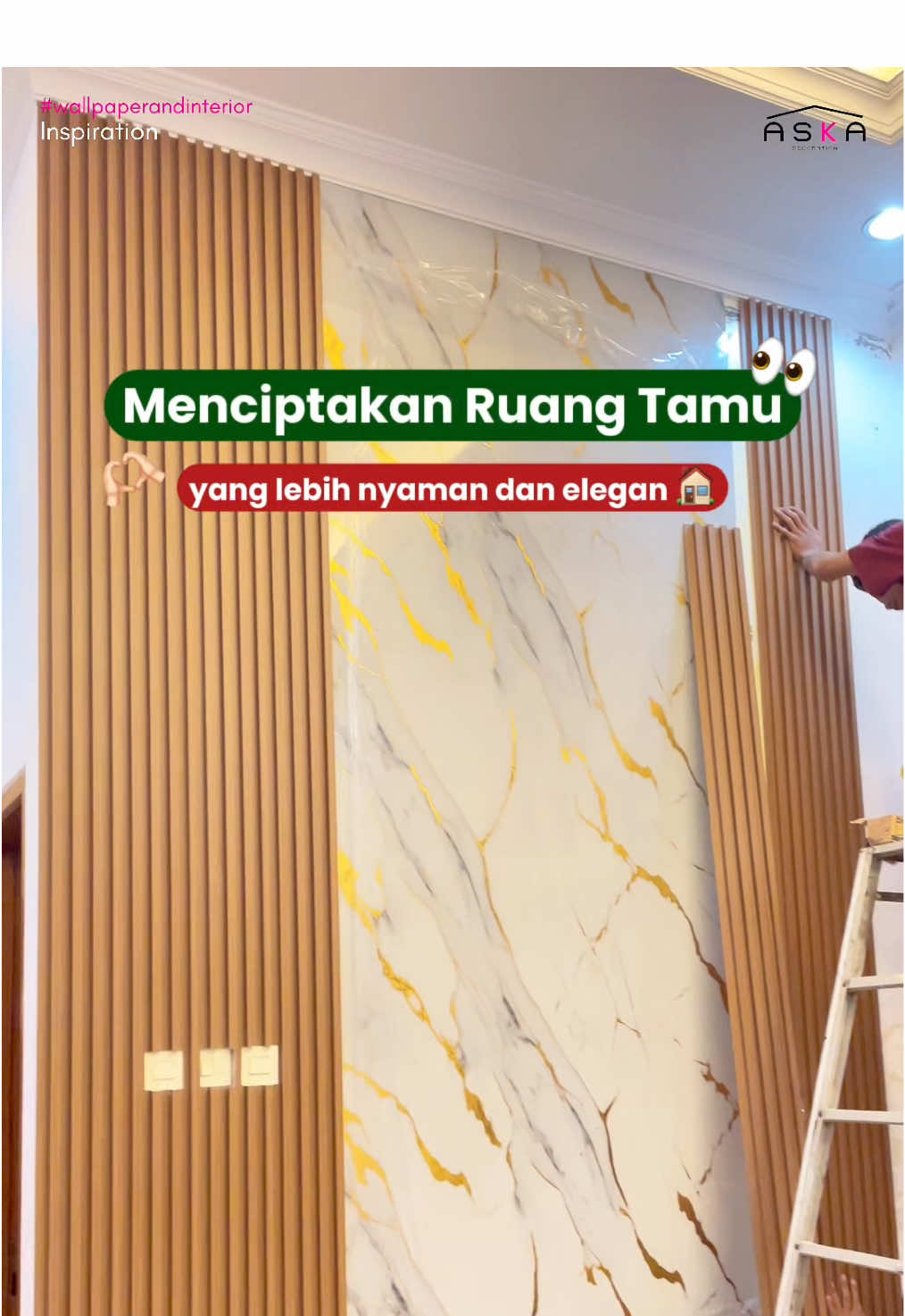 Siapa yang pengen bikin dekorasi secakep ini juga??🤩 Yuk pasang wallpanel dan UV Marble di rumah kamu, biar makin elegan dan cantikk😻 #rumahminimalis #rumahidaman #rumahimpian #rumah #dekorasirumah #decoration #rekomendasi #solo #interior #inspirasirumah #surakarta 
