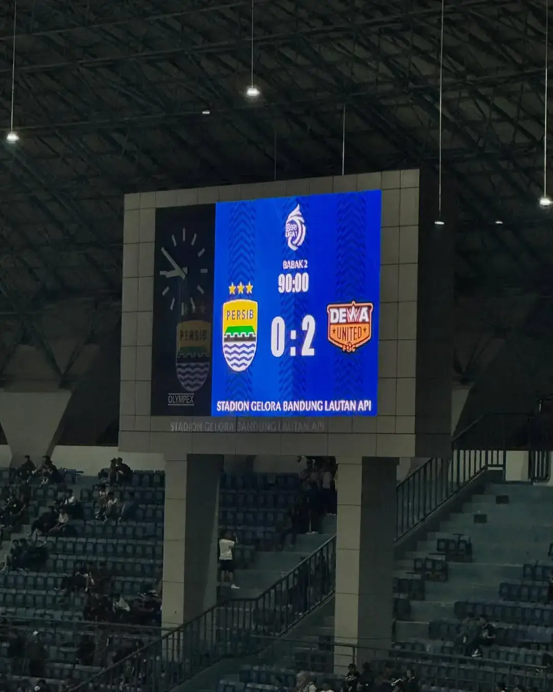 Kekalahan pertama di musim ini #persib #persibbandung #persibday #persibvsdewaunited #briliga1 