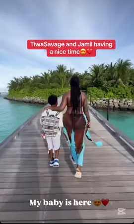 Tiwa and her son Jamil on a vacation 😍❤️ #pulsenigeria #pulseviral #tiktoknigeria #pulsecelebs 