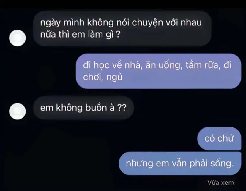 Trên đời này có rất nhiều chuyện mà ngay cả khi chúng ta có cơ hội quay trở lại, cũng chưa chắc đã có thể làm tốt hơn. Chấp nhận buông bỏ, không phải là thua cuộc. Mà là từ bỏ những thứ không thuộc về mình. Chỉ mong sau này gặp lại, ai cũng trọn vẹn một đời. #xh 