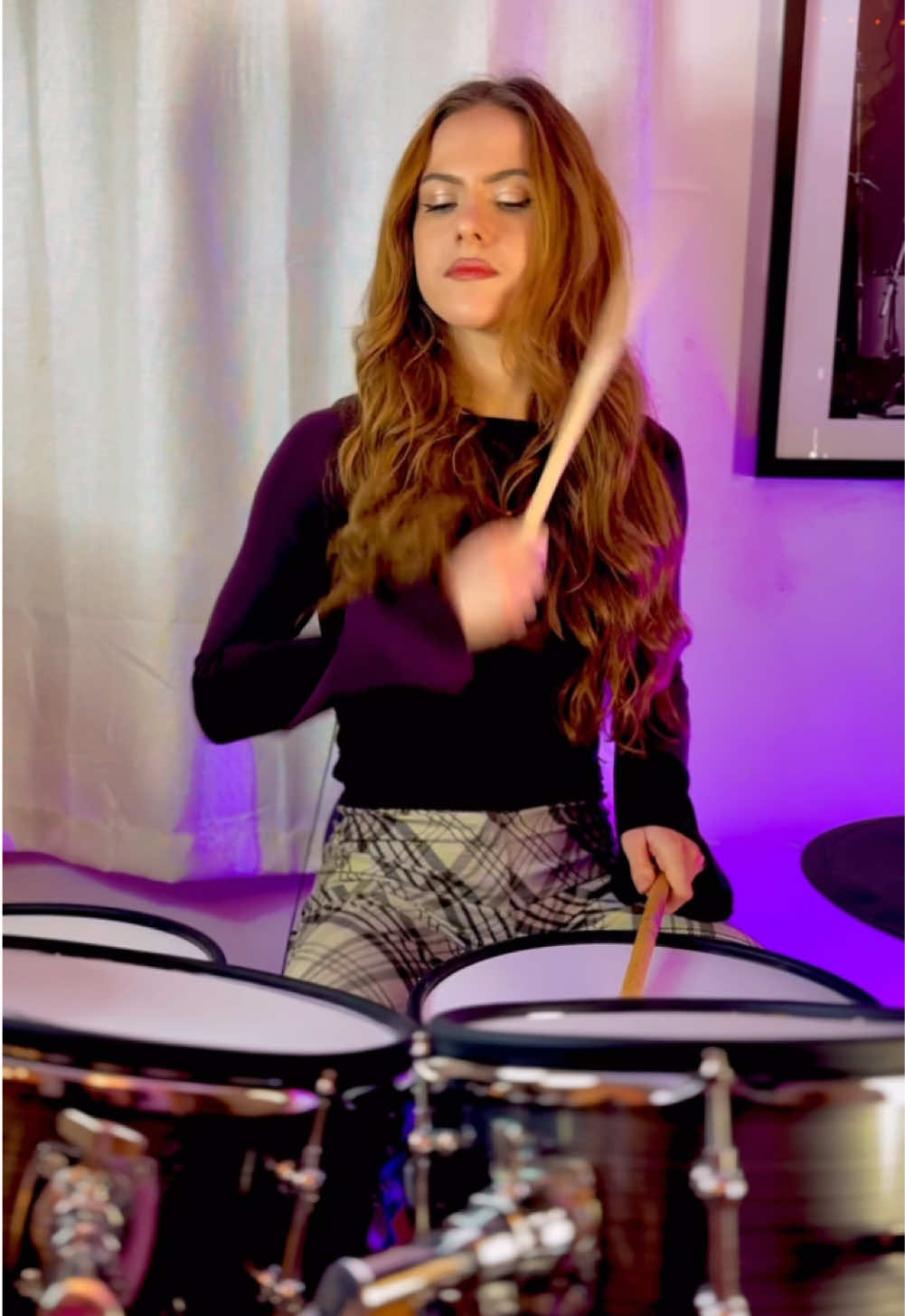 PURPLE RAIN ☔️🔥 #prince #purplerain #drumcover #drummergirl #femaledrummer #drummer 