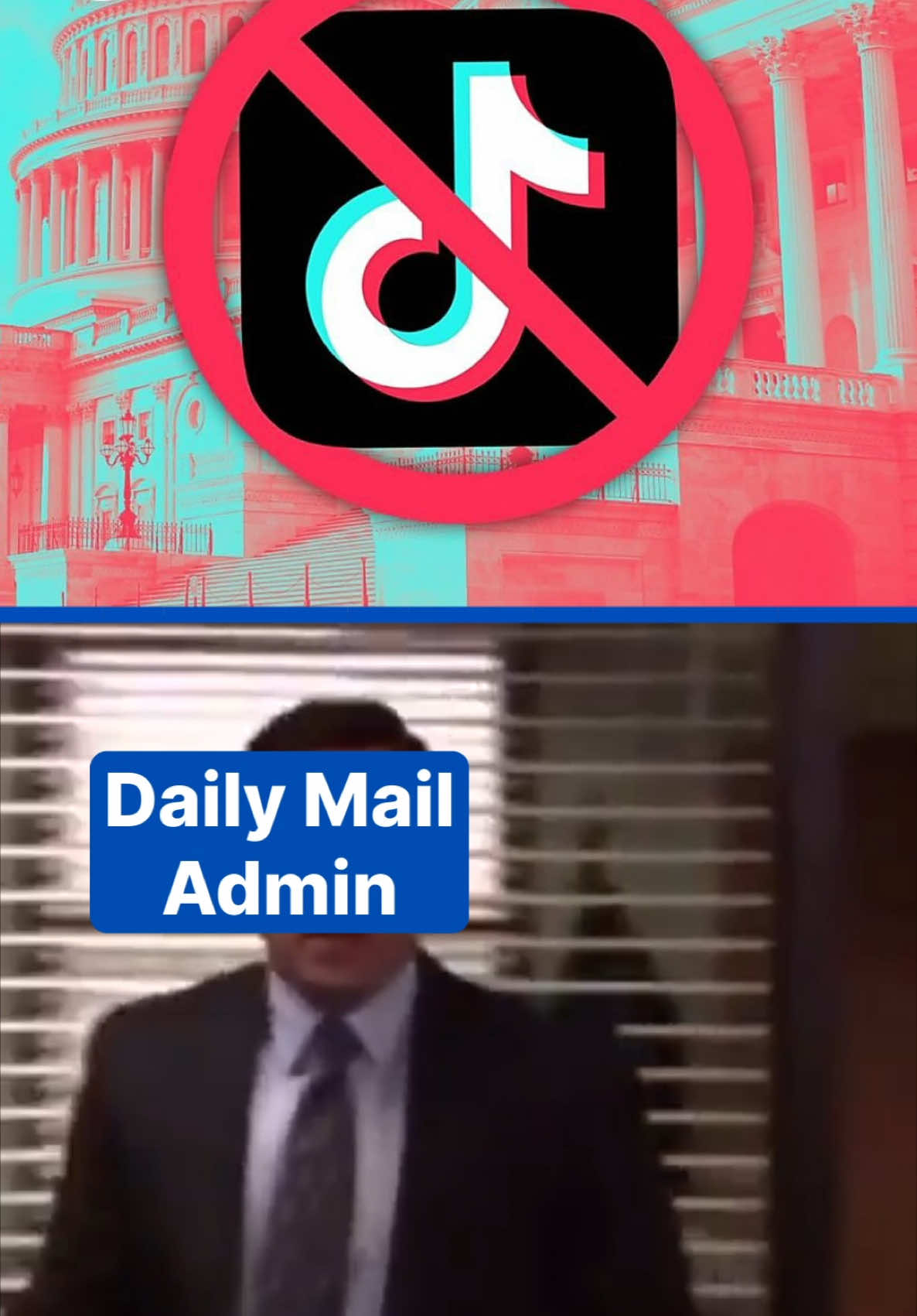 It's fine, everything's fine 😅 JUST IN: The US Supreme Court has backed the TikTok ban. Already missing the app? Visit DailyMail.com to continue watching our content and follow us on Instagram, YouTube Shorts, Snapchat, X and Facebook. #news #socialmedia #tiktok #supremecourt #rip 