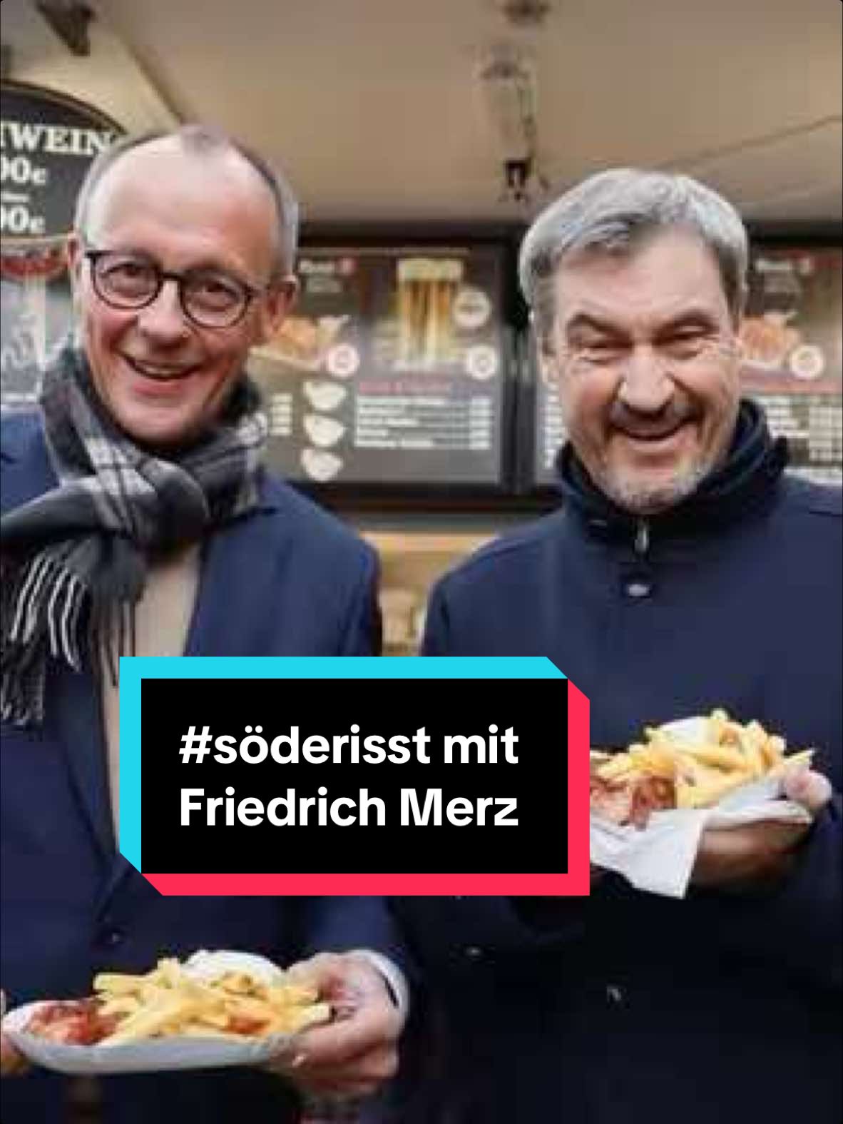 „#Söderisst diesmal mit Friedrich Merz eine Berliner Currywurst.“ (tm) #berlin #currywurst #merz #friedrichmerz #cdu #csu #politik #currywurstpommes #fy #trending @CDU Deutschlands #berlinercurrywurst 