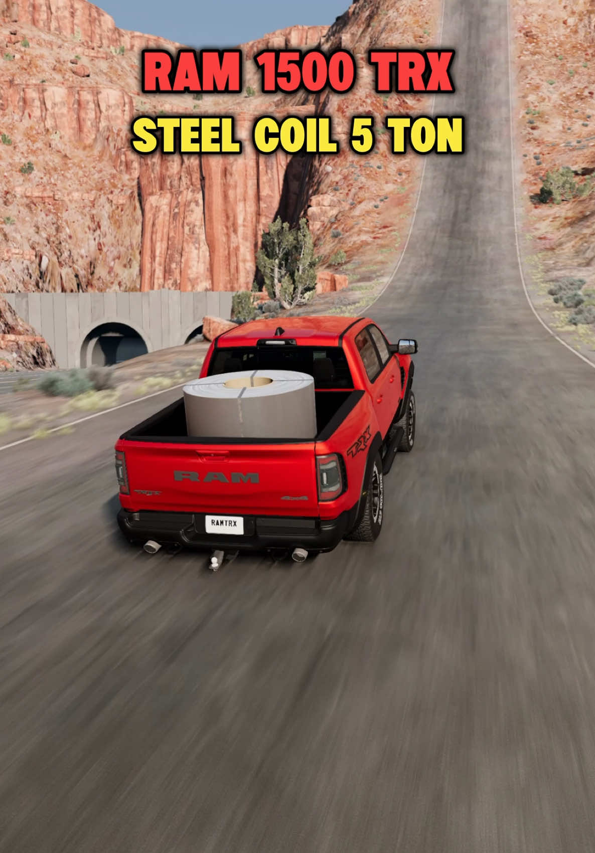 Cars VS 5 Tons of Steel🚗 #fyp #crash #viral #foryou #foryoupage #beamng #beamngdrive #america