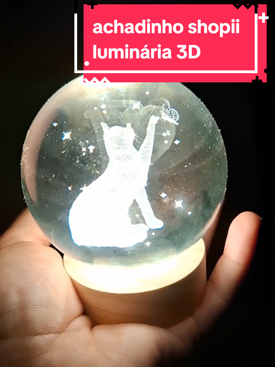 luminária 3D  ótima opção pra presente #luminária #3D #shop #achadinhos #presente 