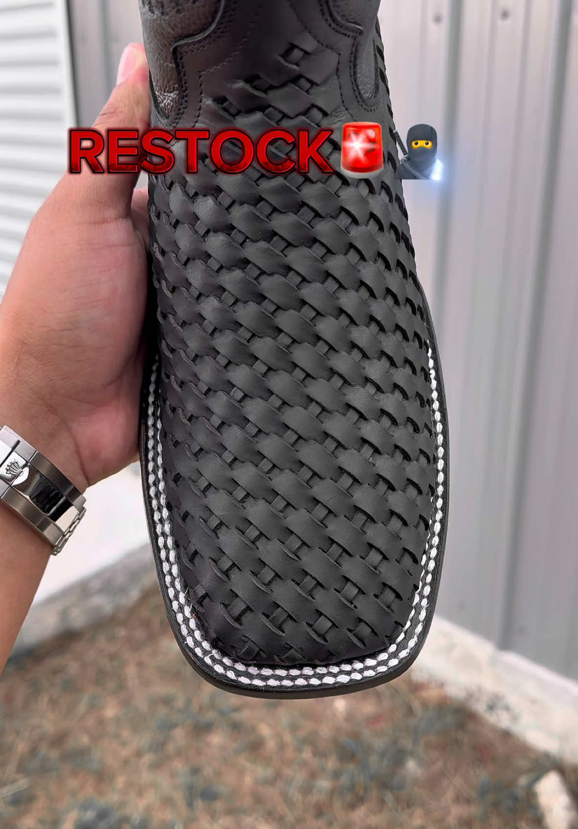 RESTOCK🚨 On Our Handcrafted Basketweave Boots For ONLY $119!!🥷🩸  #texasbootranch #texasbootranchboots #belico #trending #fashion #texas #fypシ゚viral🖤tiktok  #fyp #exclusive #cowboyoutfit #cowboyboots #boots #botasvaqueras #westernwear #suelaroja #redbottoms #python #fypシ #fypシ゚viral #fyppppppppppppppppppppppp #paratiiiiiiiiiiiiiiiiiiiiiiiiiiiiiii 