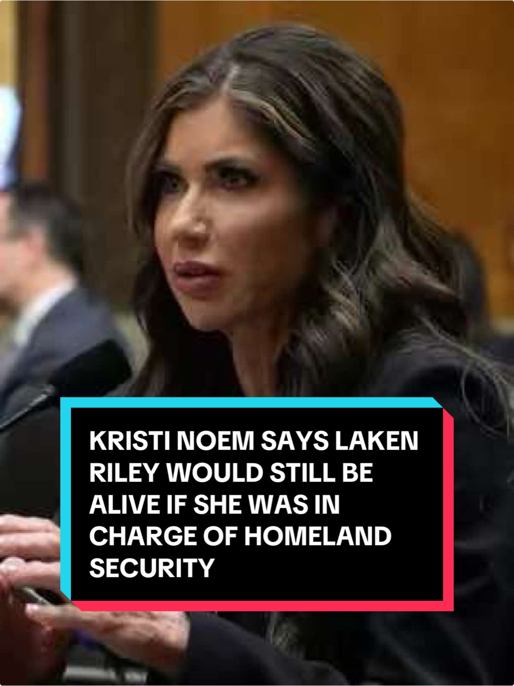 Noem Agrees Laken Riley Would Be Alive If She Headed Homeland Security In the Secretary of Homeland Security Confirmation hearing today, nominee Kristi Noem agreed with Ohio Senator Bernie Moreno that if she were the secretary back then, #LakenRiley would still be alive. #news #newsweek #politics #congress