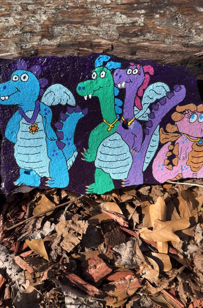 Replying to @urfavhoe420 oldie but goodie Sunday mornings used to be my jam 😁 especially when dragon tales came on #dragontales #brickart #brick #brickpainting #nostalgic 