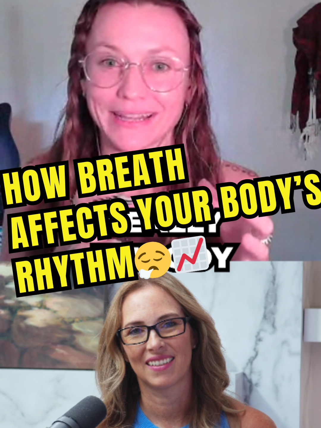 How Breath Affects Your Body's Rhythm with Dr. Janine & Brooke McPoyle😮‍💨📈 Dr. Janine and Brooke McPoyle share how your breathing pattern can control your body's rhythm. Check out the Dr.Janine Podcast for more. #painrelief #fascia #breathwork